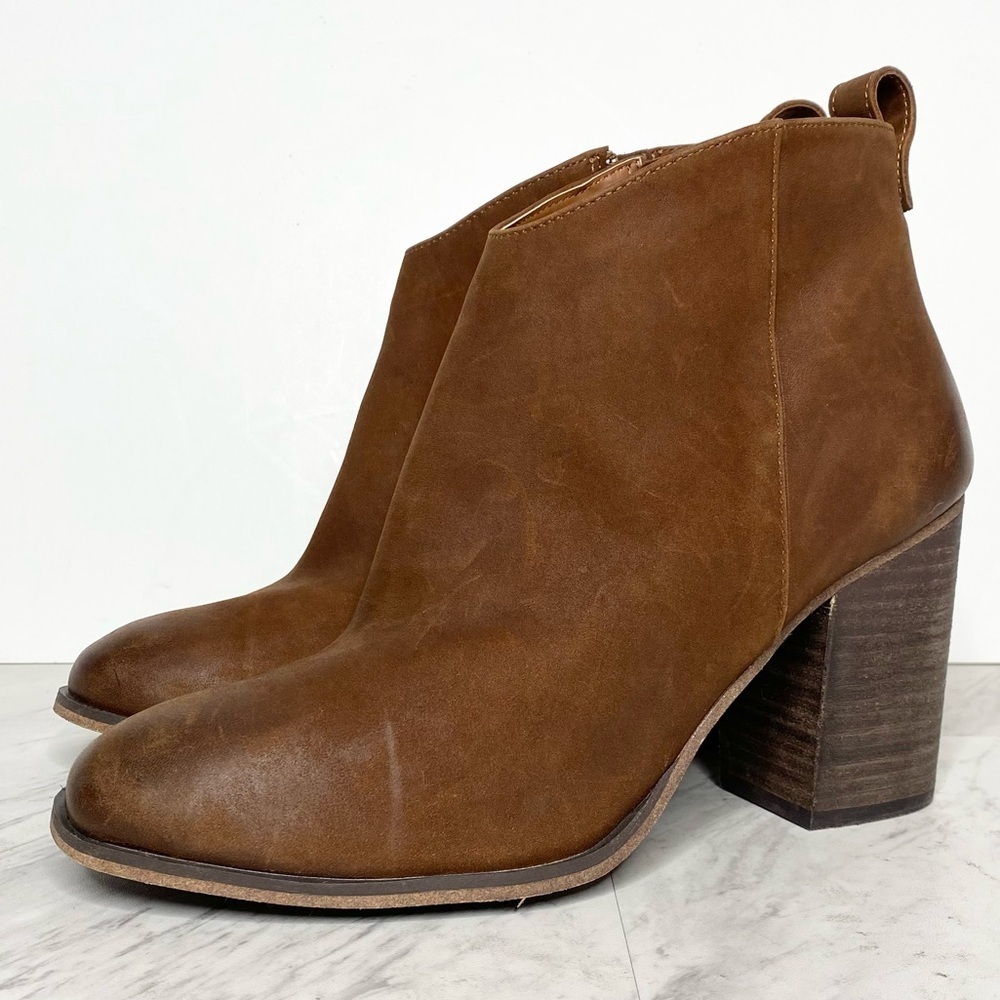 New! BP Lance Brown Leather Bootie 10M